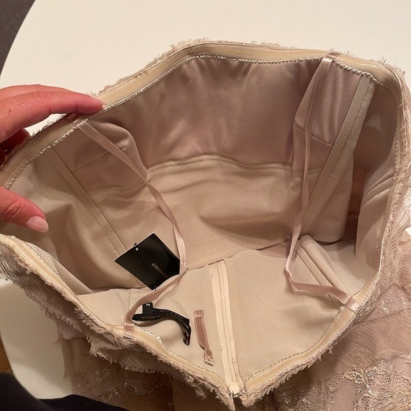 NWT BCBGMaxazria Medium Strapless Dress Champagne - Picture 9 of 15